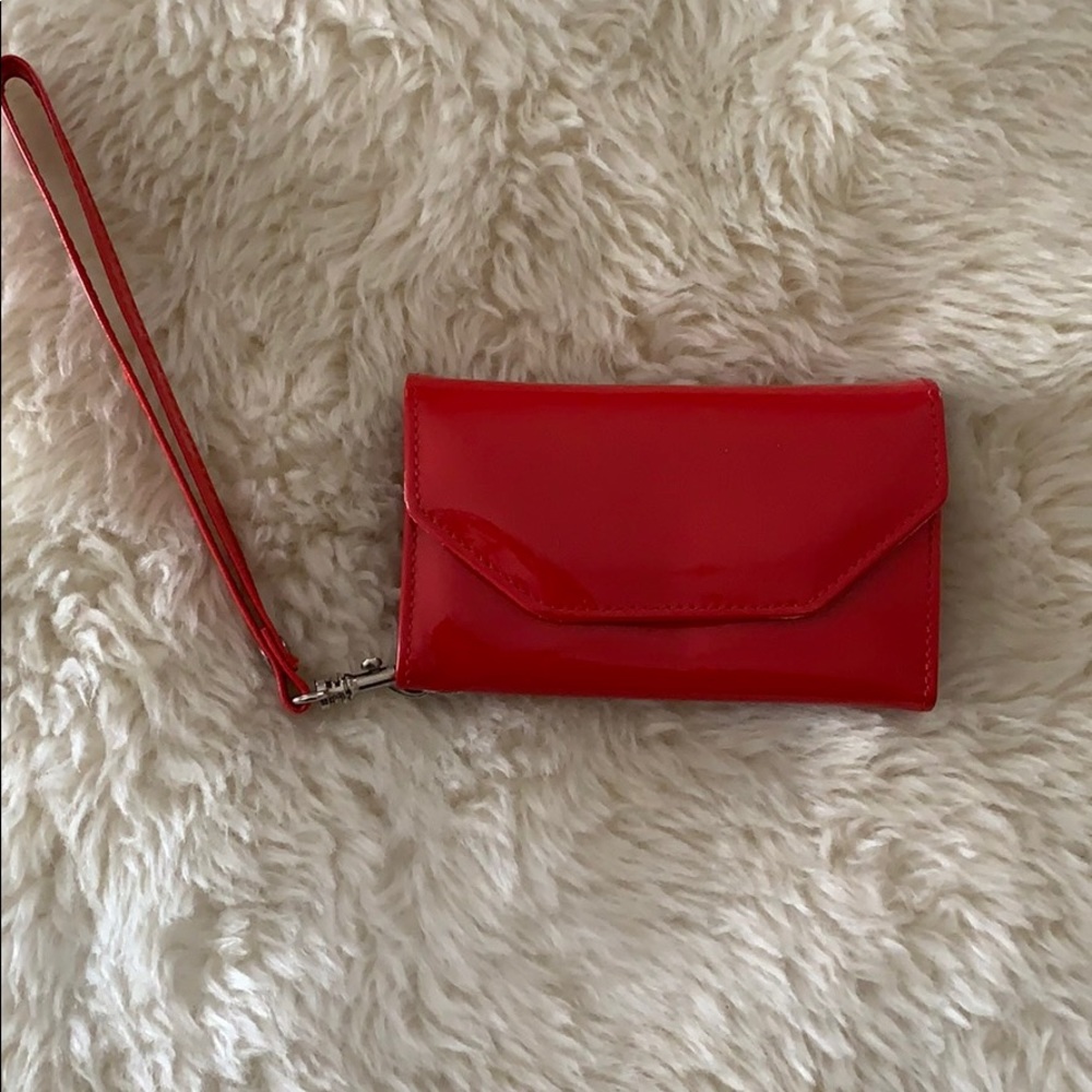 Glossy Red Frontgate Wristlet